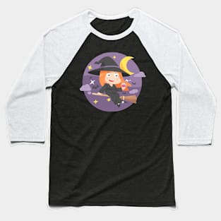 Cute Witch Baseball T-Shirt